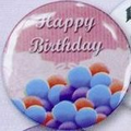 1.5" Stock Buttons (Happy Birthday) Pink